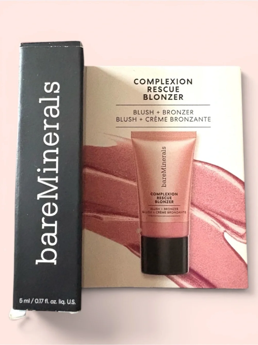 bareMinerals Blonzer Blush + Bronzer in Kiss of Mauve NIB 5ml
